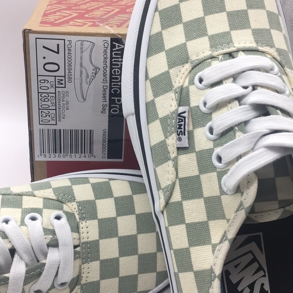 Vans Authentic Pro Checkerboard Desert Sag - Picture 7 of 8
